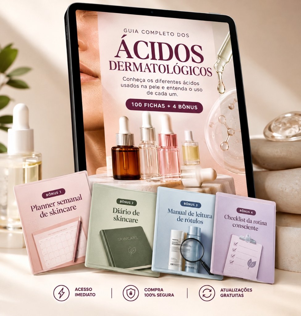 Mockup Guia Completo dos Ácidos + 4 Bônus
